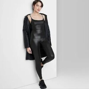 Wild Fable Women's Sleeveless Liquid Body Jumpsuit- Large